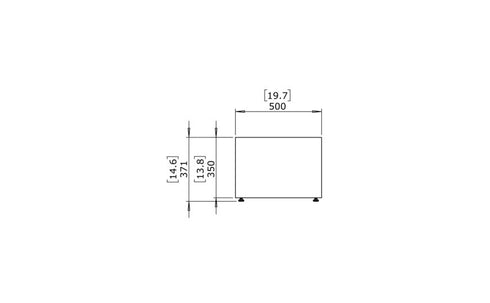 Blinde Design Bloc L3 Concrete Coffee Table - Graphite Finish - BLD.1.T.BLC.L3.GH